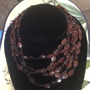 Mahogony Obsidion Necklace (c7)